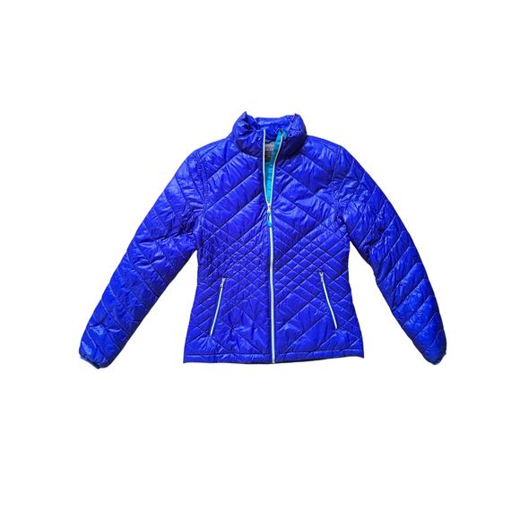 Tek Gear Warm Tek Lightweight Nylon Quilted Puffer Jacket Blue Size Small Womens - Picture 1 of 6